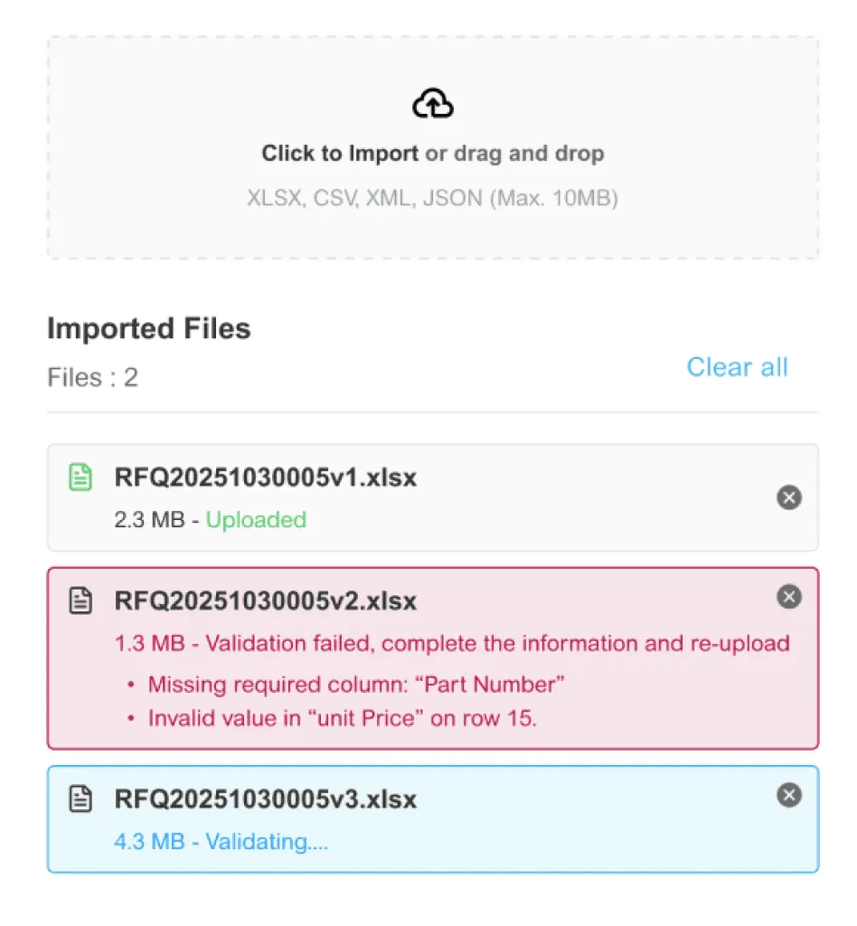 Import File Drawer